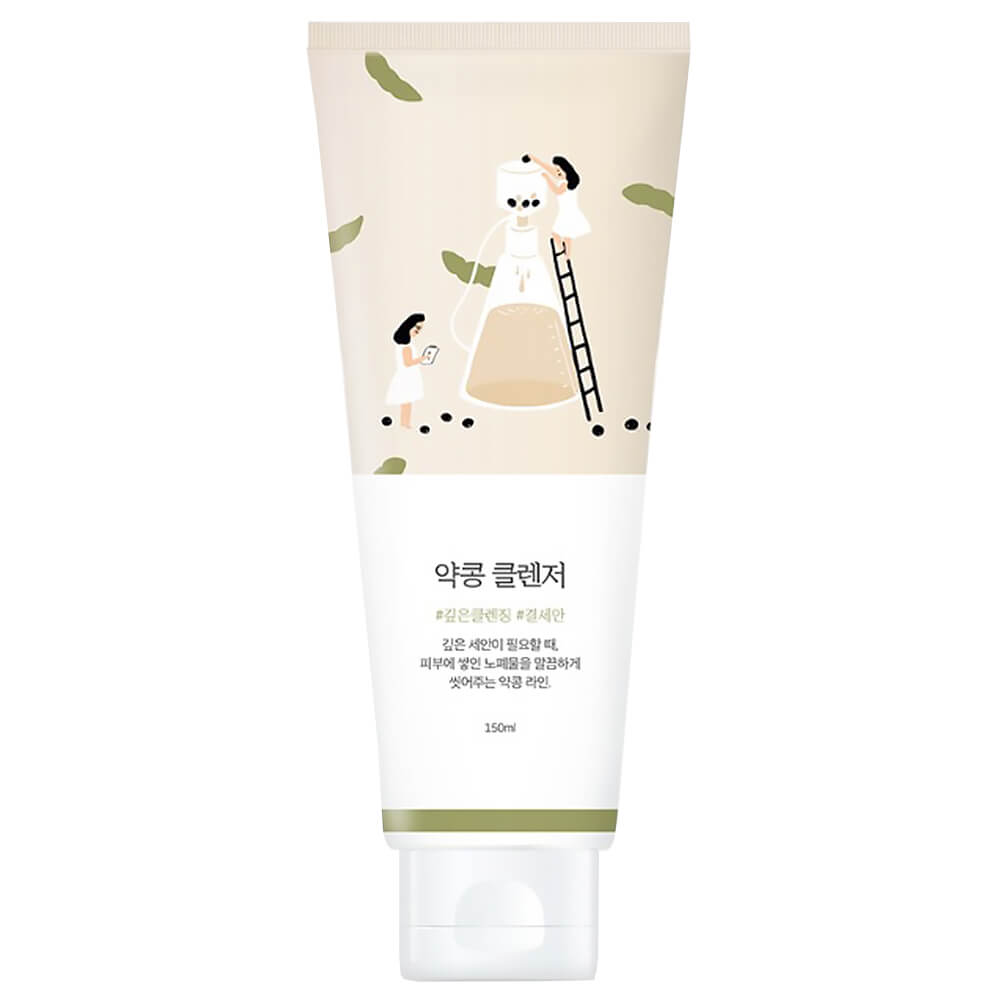 Питательная пенка-скраб для умывания с соей Round Lab Soybean Cleanser, 150 мл